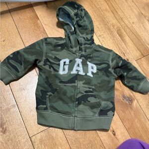 GAP Kids Green Camo Hoodie